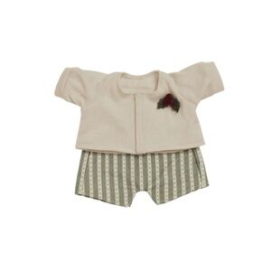 NIB Olli Ella Dinkum Dolls Adorable Holiday Outfit Set Overalls and Sweater